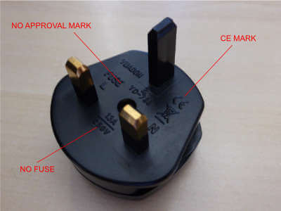 BS1362 plug adaptor