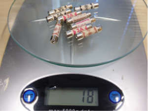 Fake fuses weighed