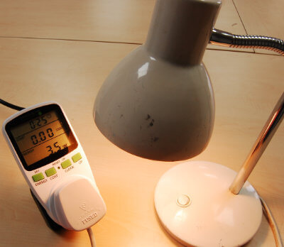 lamp with LED bulb