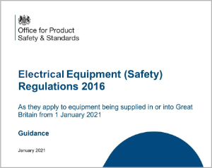 Electrical Equipment (Safety) Regulations 2016
