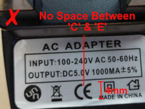 No space between c and e