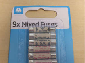 Un branded pack of Bussmann fuses