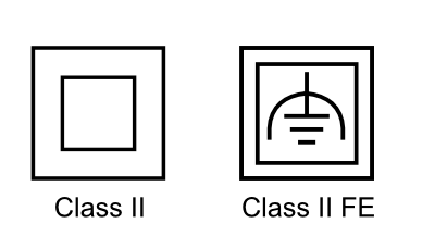 Class II and Class II FE construction marks