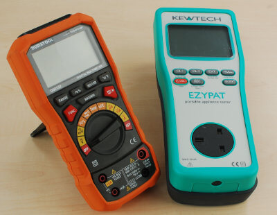 A multimeter and pat tester