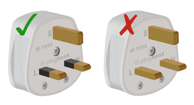 plug with insulation on live and neutral pins