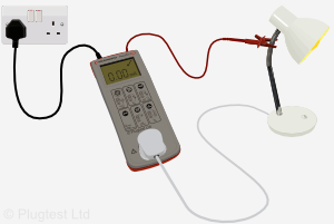 touch current test on class II appliance