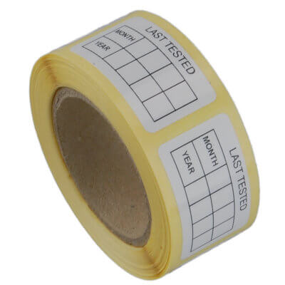 date labels on roll
