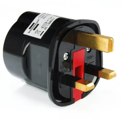 European to UK plug adaptor